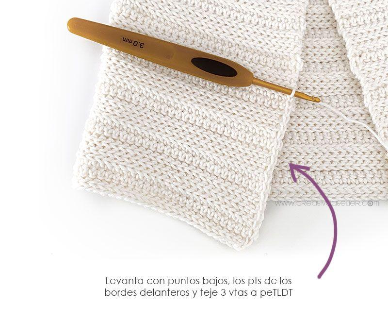 Cómo tejer la Chaqueta de crochet GINGER de bebé - Patrón y Tutorial -