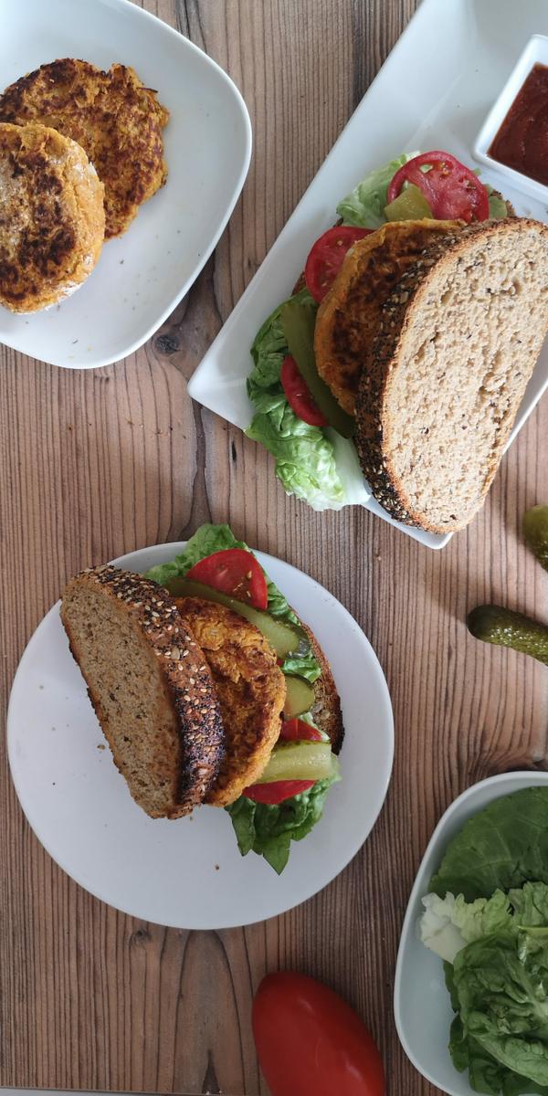 hamburguesas vegetarianas de alubias blancas