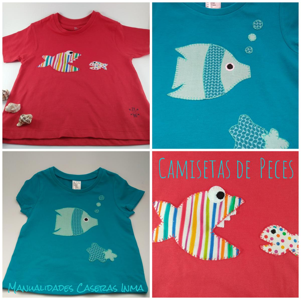 Manualidades Caseras Inma_ Camisetas de peces 