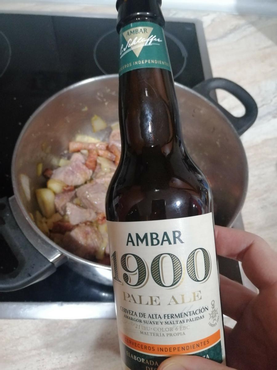 añadimos cerveza pale ale