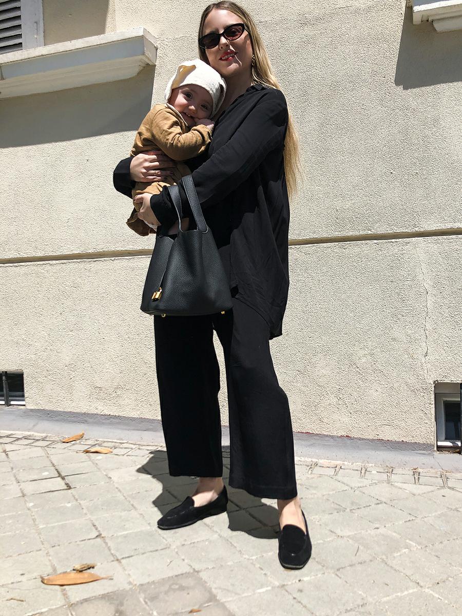 Trini | The Row shirt Theyskens Theory pants