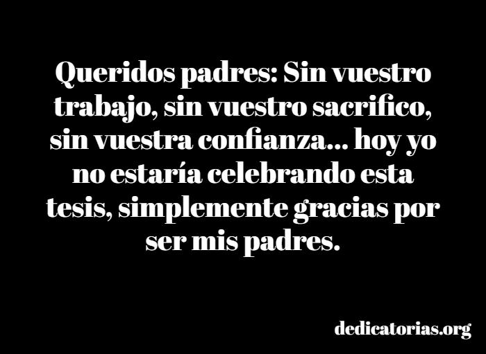 dedicatorias de tesis para mis padres