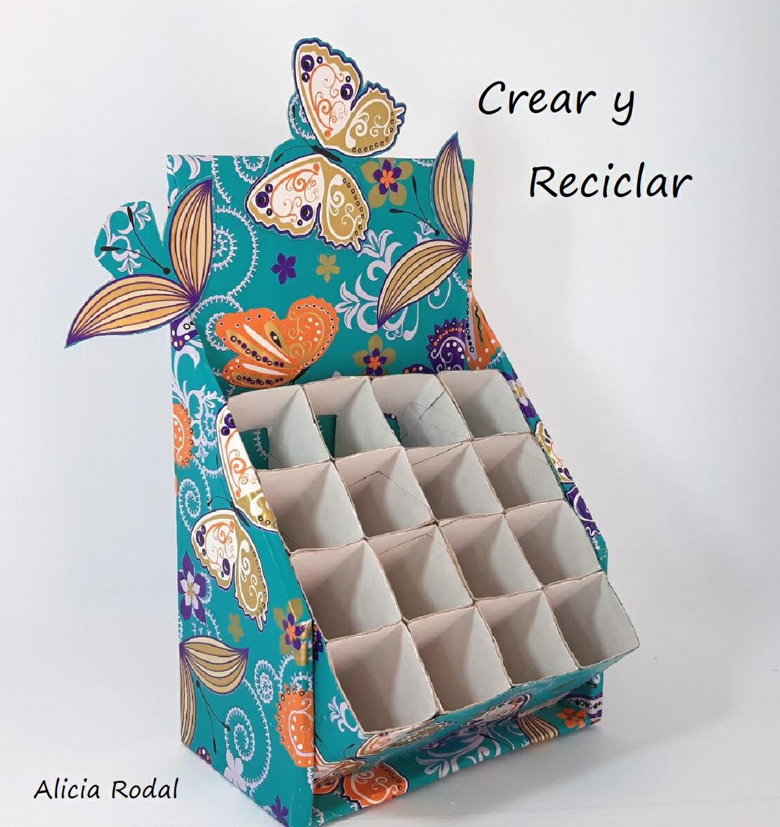 Organizador de escritorio con TUBOS DE CARTÓN del papel higiénico SÚPER FÁCIL. Cómo hacer un organizador de escritorio con tubos de cartón de papel de baño. Fácil, sencillo, rápido, económico, práctico y funcional. 