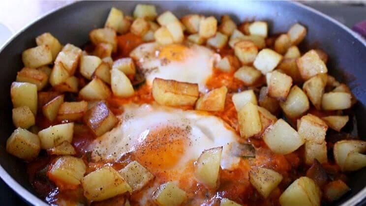 Pisto con huevos