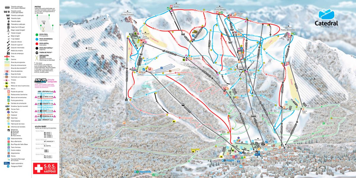 ascenso pistas cerro catedral
