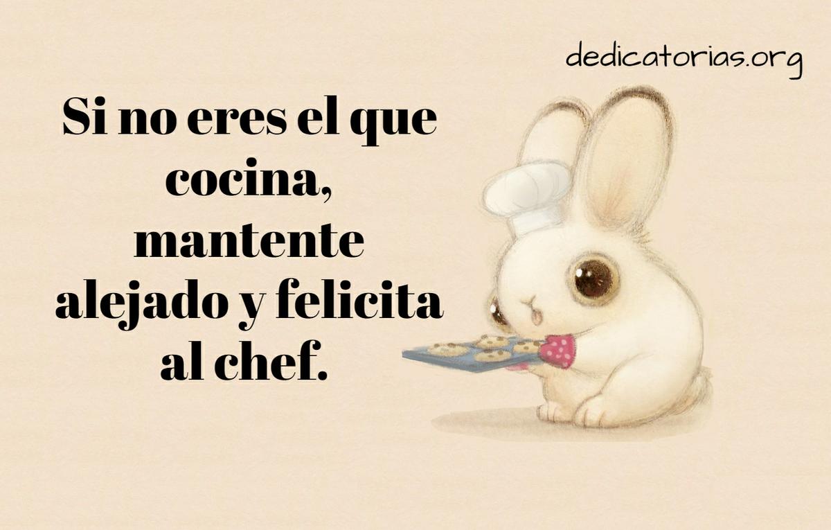 dedicatorias para cocineros