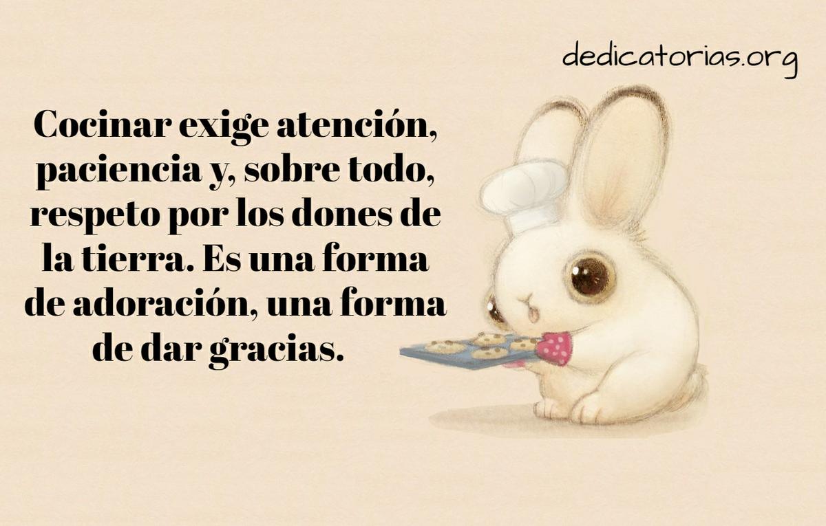 dedicatorias para cocineros