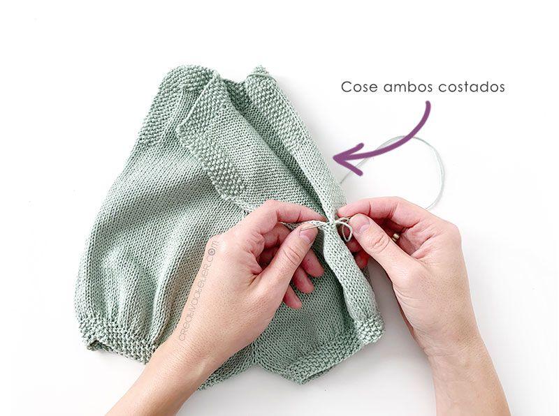 Cómo tejer el Pelele de Punto Pickles de bebé - Patrón y Tutorial -