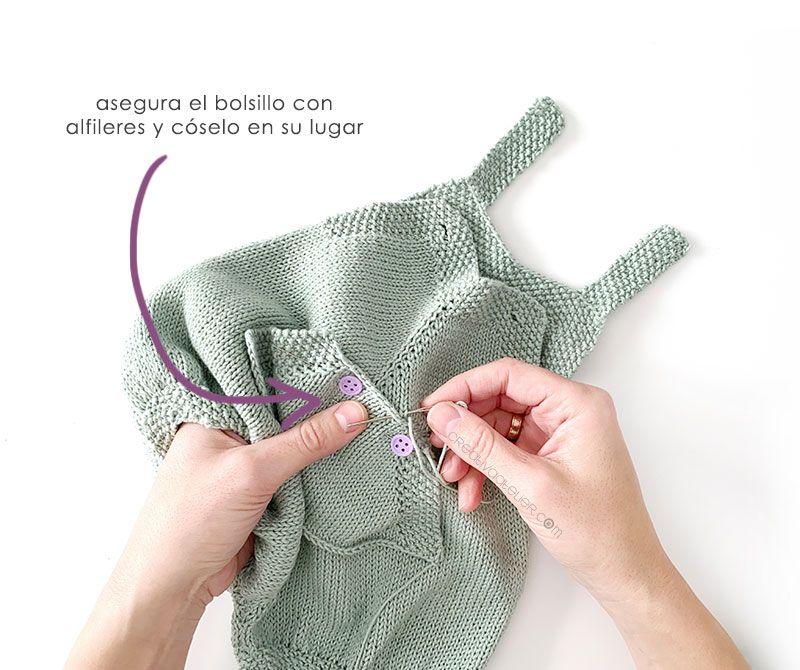 Cómo tejer el Pelele de Punto Pickles de bebé - Patrón y Tutorial -