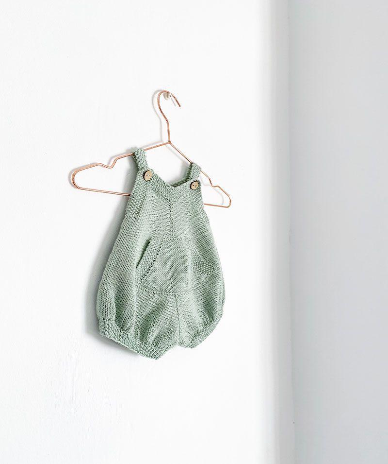 Cómo tejer el Pelele de Punto Pickles de bebé - Patrón y Tutorial -