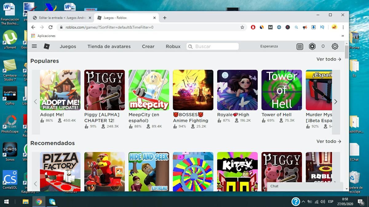 Roblox juegos para pc
