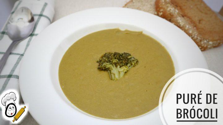 Plato de puré de brócoli hecho con Mambo