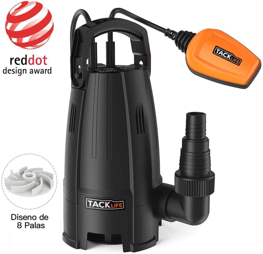 Tacklife GSUP2B-ES - Bomba De Aguas Sucias Sumergible