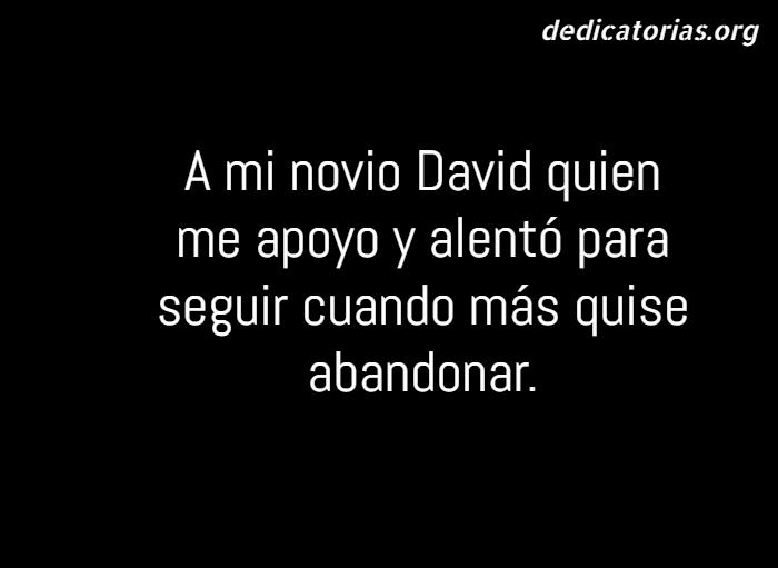 dedicatoria de tesis para mi novio 