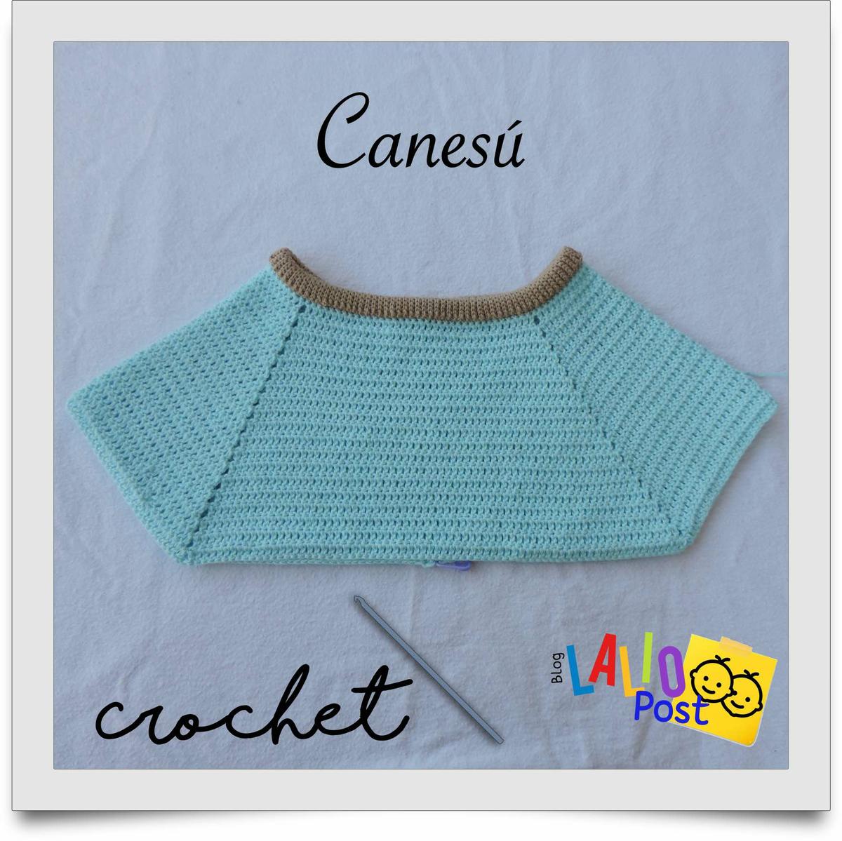 Canesú cerrado tejido a crochet