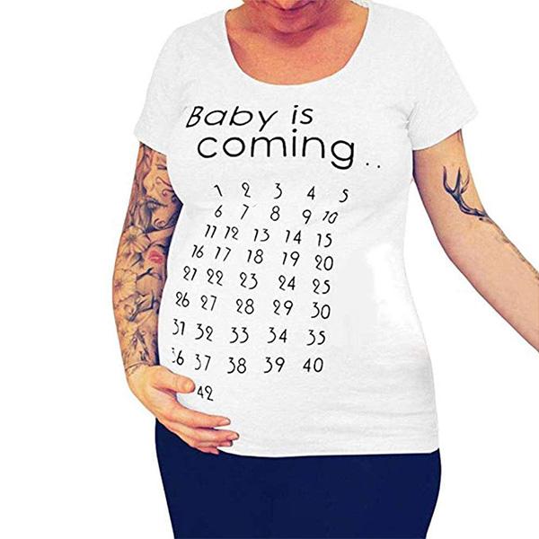 Regalos para embarazadas: Camiseta premama divertida semanas emabarazo