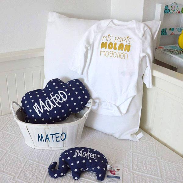 Regalos para embarazadas: Canastilla personalizada bebe regalo recien nacido