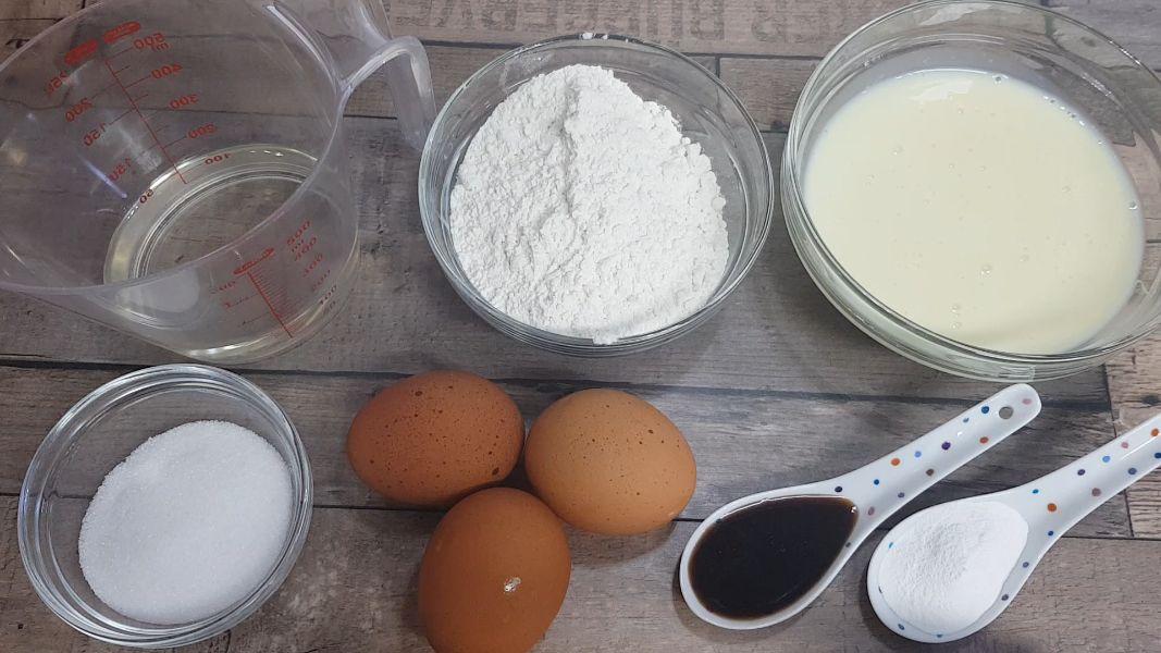 ingredientes bizcocho de leche condensada