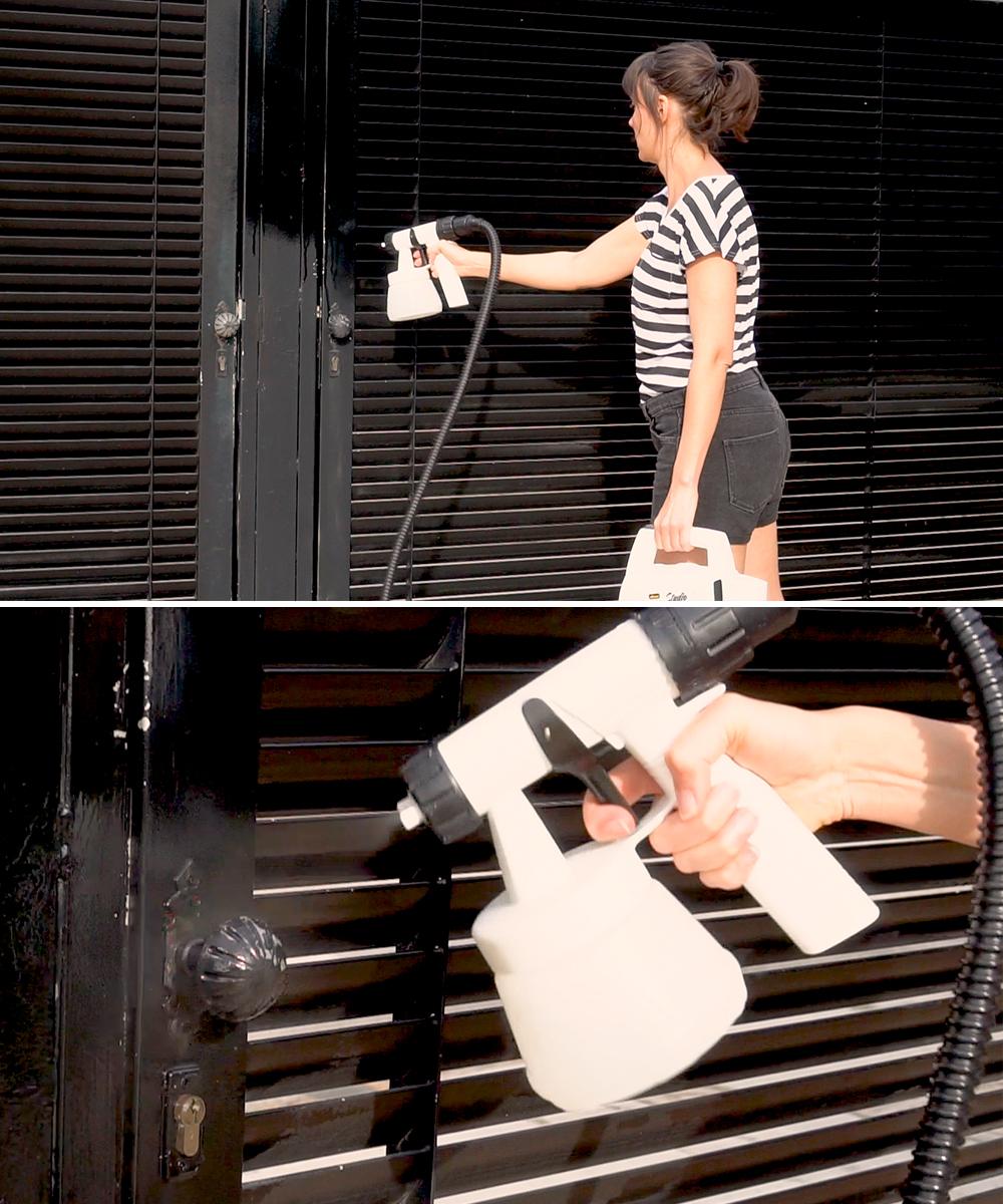 desinfección de superficies con pistola