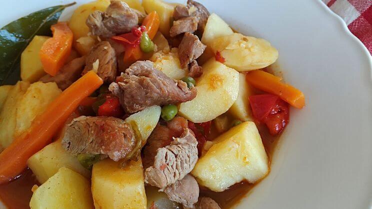 Estofado de pavo con patatas