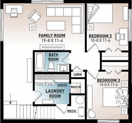 plano de la vivienda, primer piso