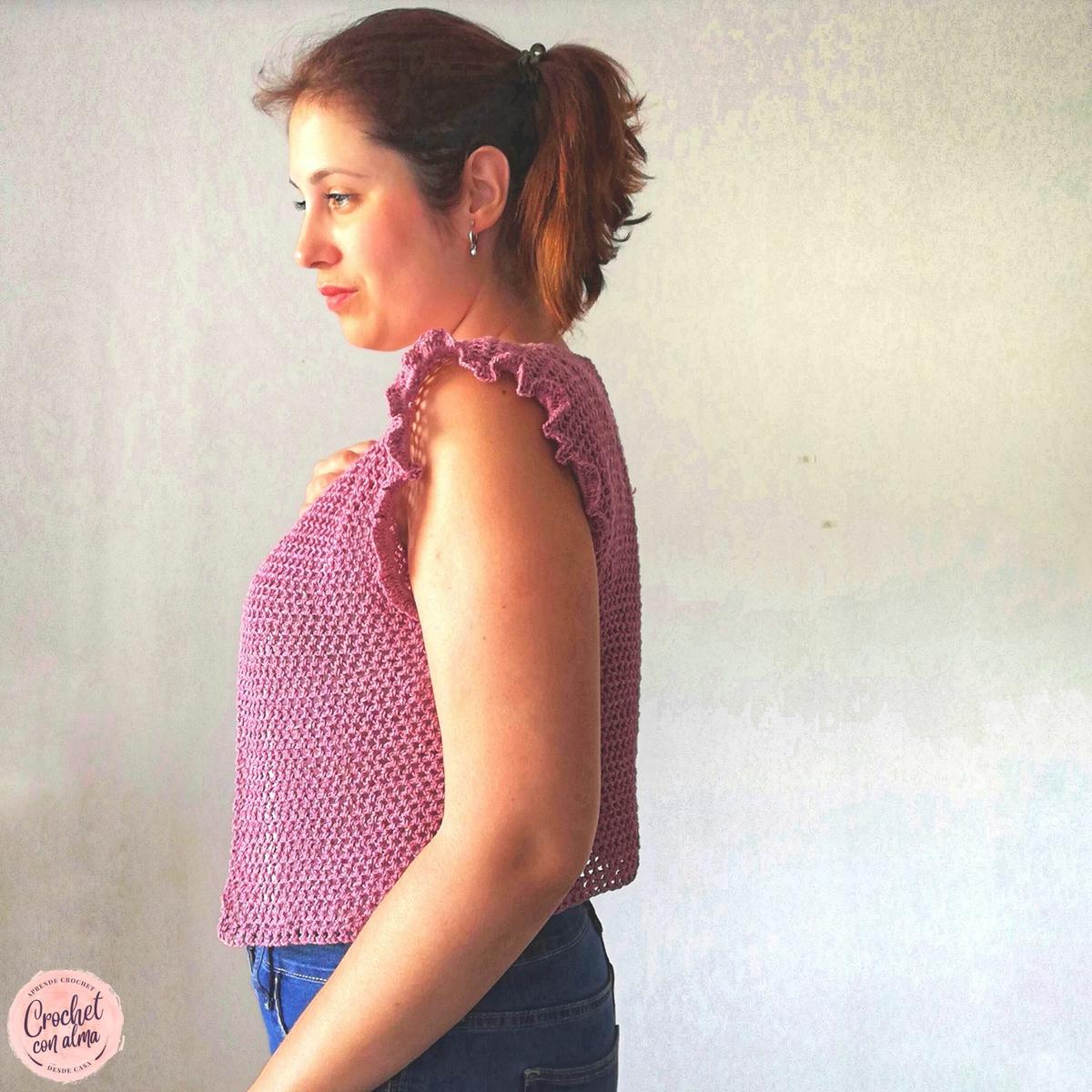 chaleco a crochet para mujer