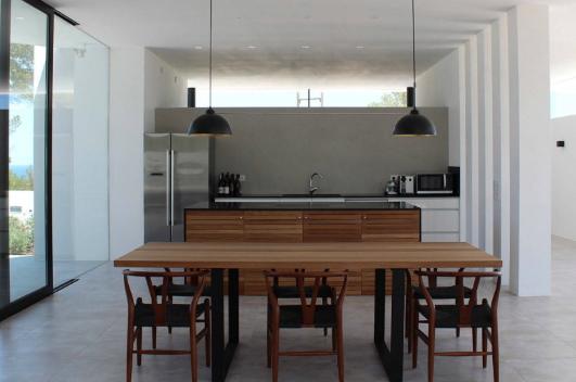 cocina pequeña con isla