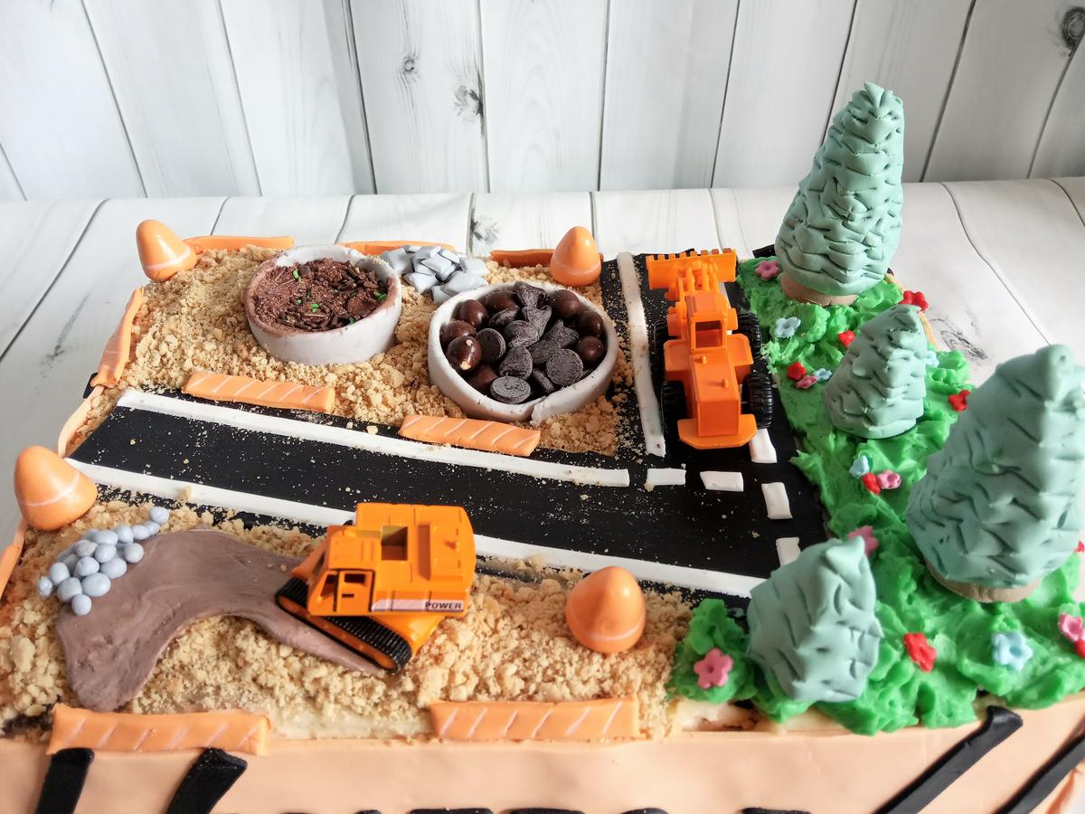 Detalle tarta construcción