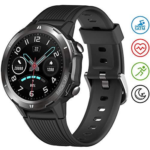 UMIDIGI Uwatch GT Reloj Inteligente Smartwatch Hombre 5ATM Impermeable con Cronómetro Pulsera Actividad de Fitness con Podómetro Smartwatch Niños para Xiaomi Huawei y iOS Android