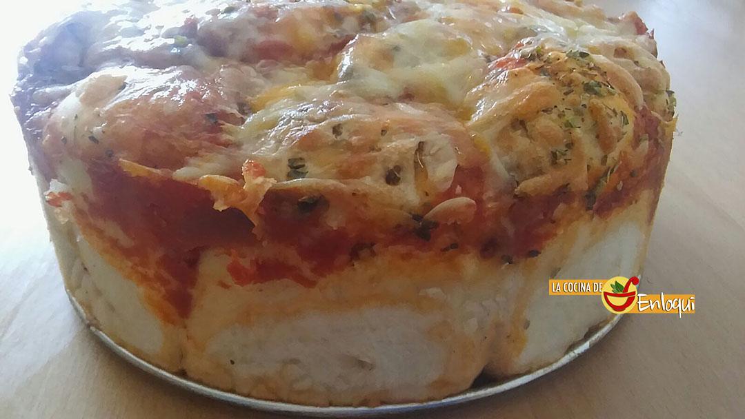 Pastel de pizza barbacoa