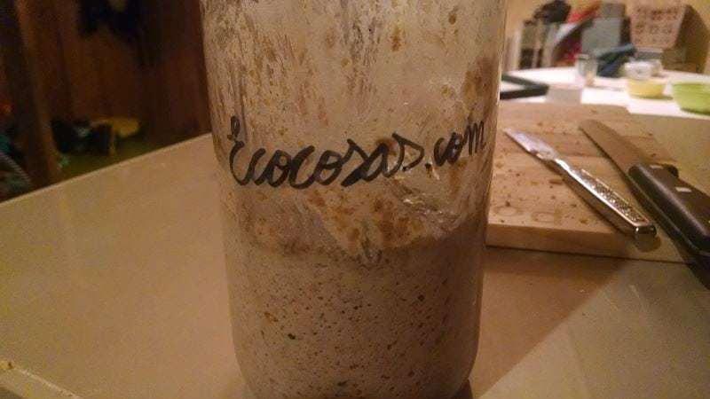 hacer masa madre pan