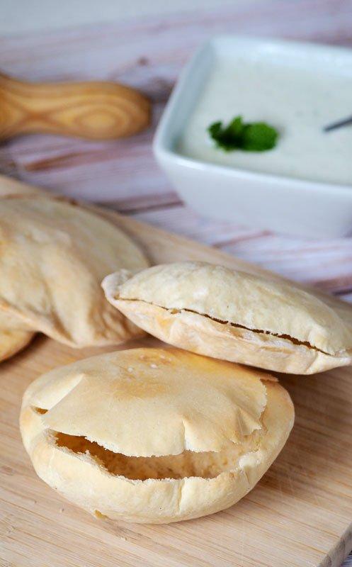 como hacer pan de pita casero