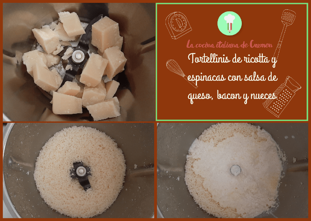 Tortellinis con parmesano