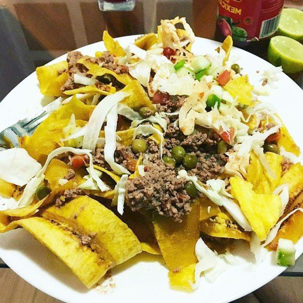 Tajaditas con Carne Hondureña