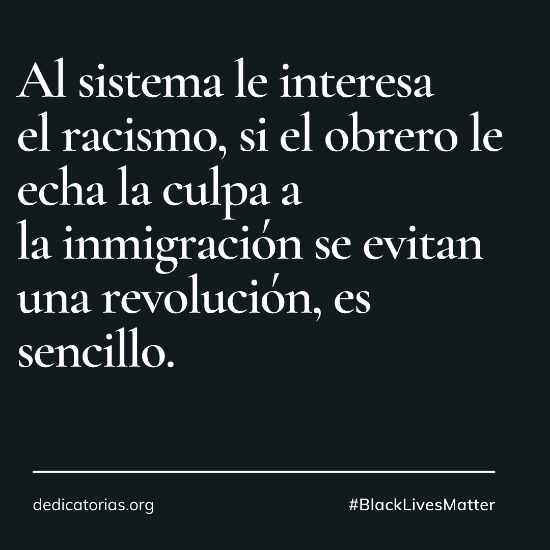 Dedicatorias contra el racismo