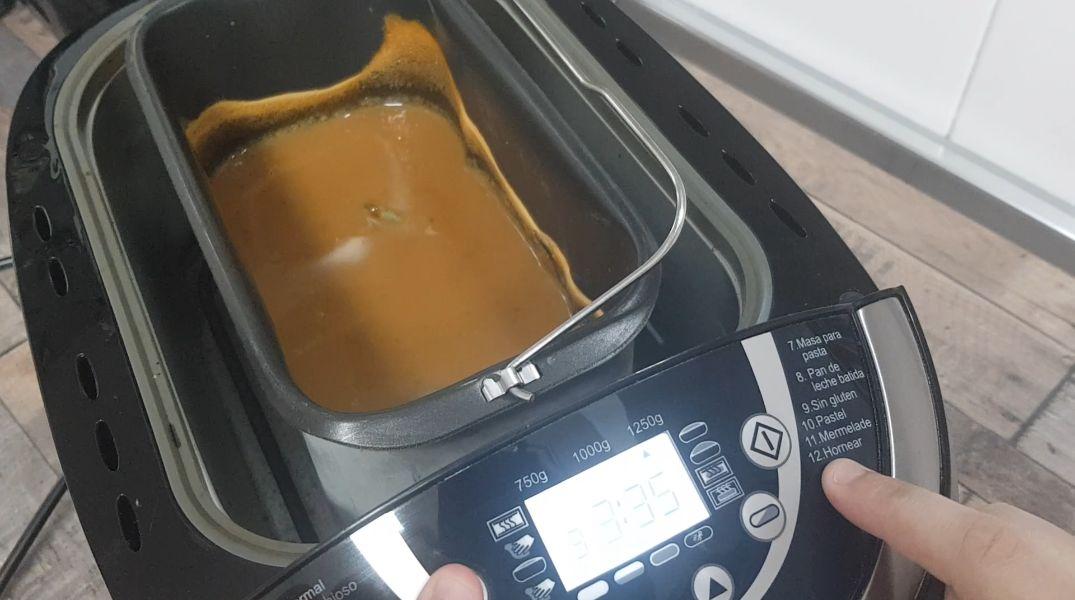 Dulce de leche en panificadora