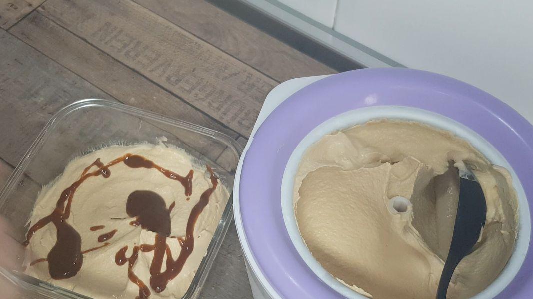 Helado de dulce de leche