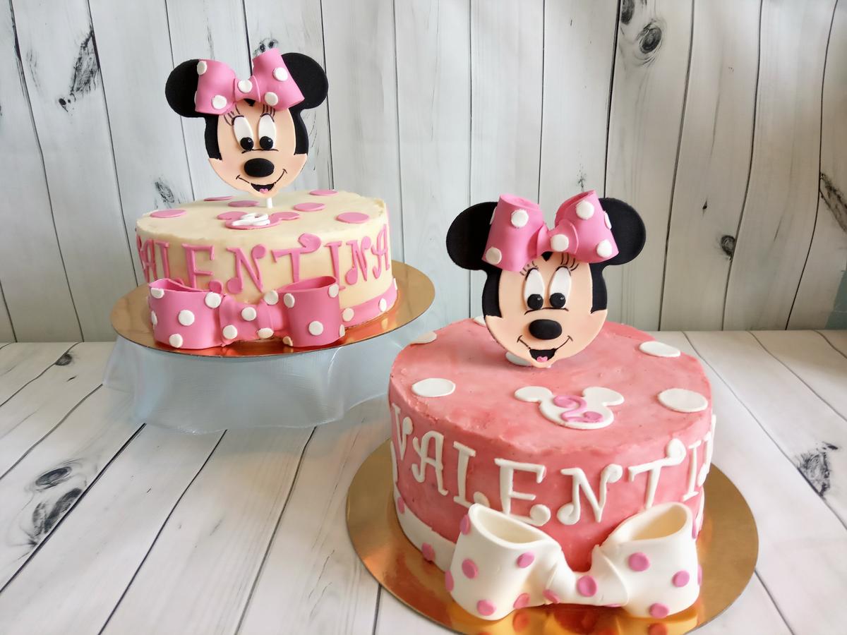 Tartas Minnie Mouse de fondant