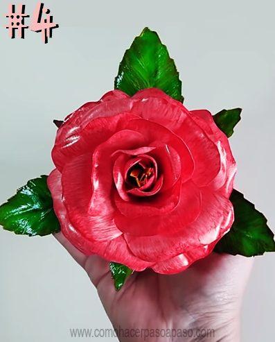 cómo hacer flores con botellas plásticas