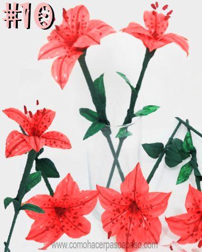 cómo hacer flores con botellas plásticas