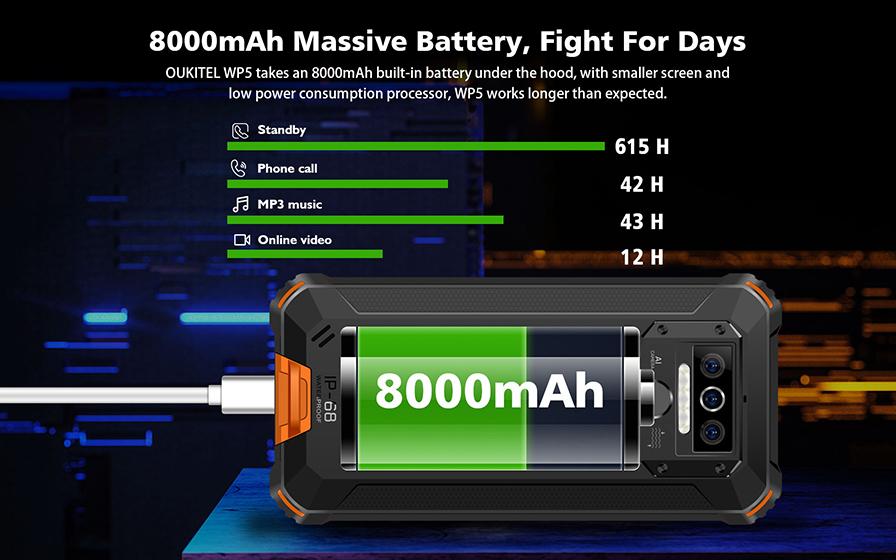 Oukitel WP5 - Batería