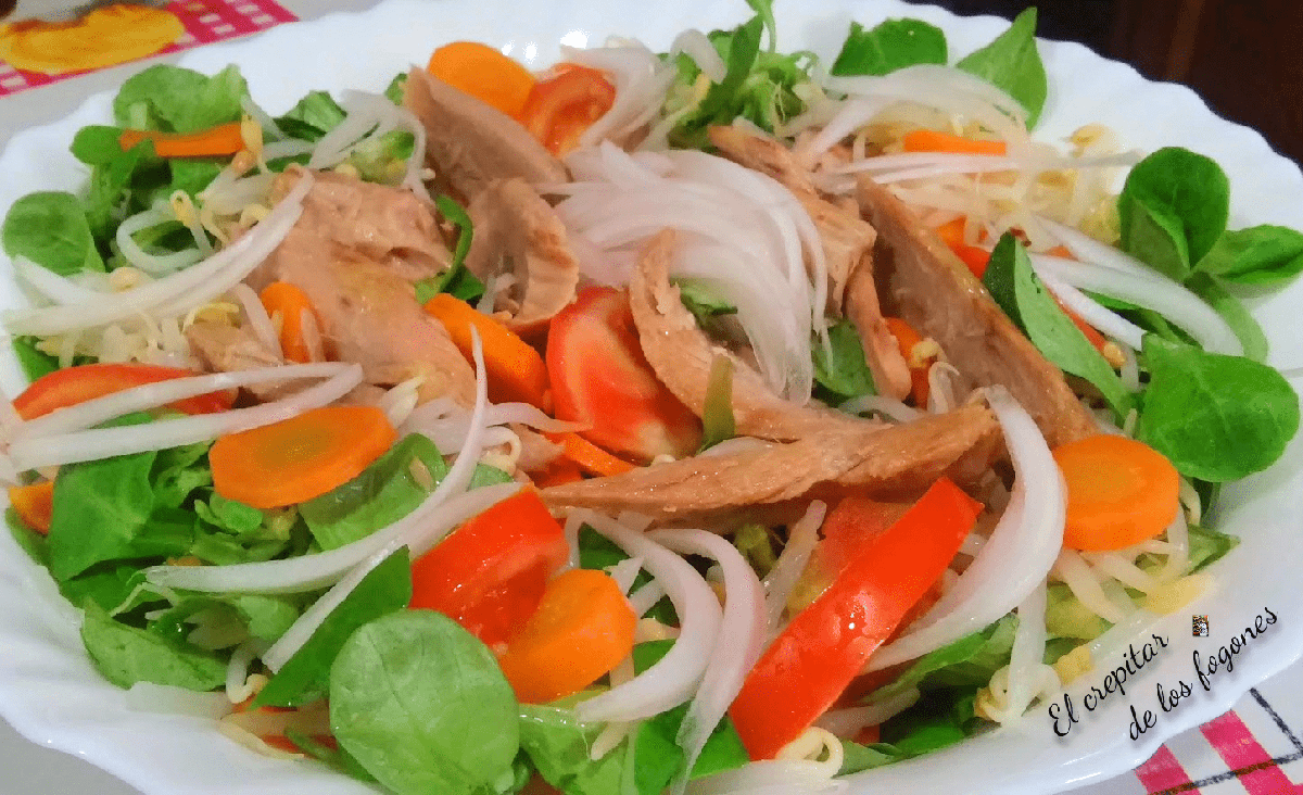ensalada de canónigos