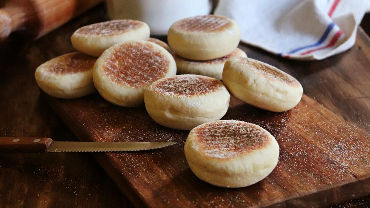 english muffins pan sin horno sarten