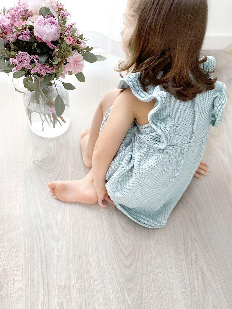 Cómo tejer el vestido de punto para niña y bebé SEASIDE - Patrón y Tuorial Paso a Paso
