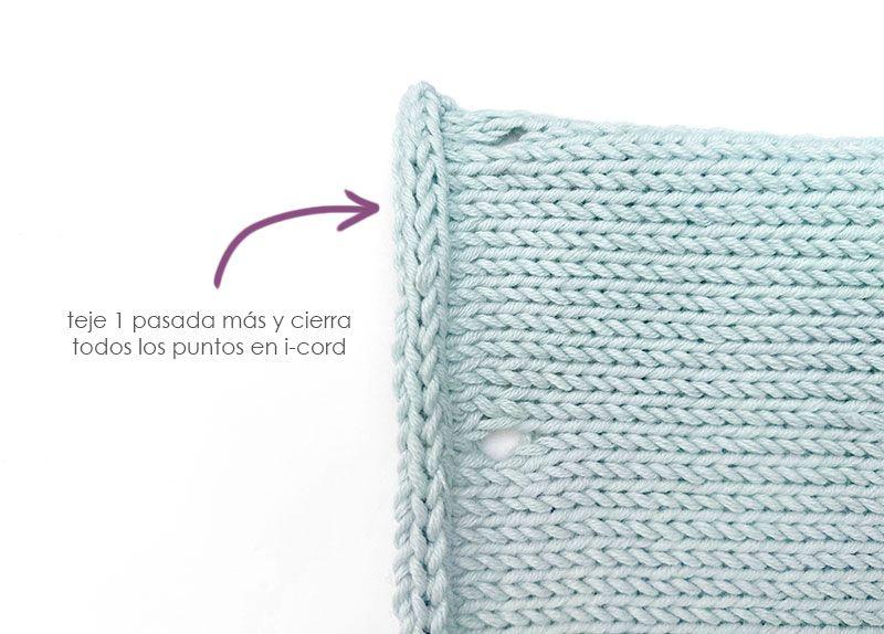 Cómo tejer el vestido de punto para niña y bebé SEASIDE - Patrón y Tuorial Paso a Paso - Terminación en i-cord
