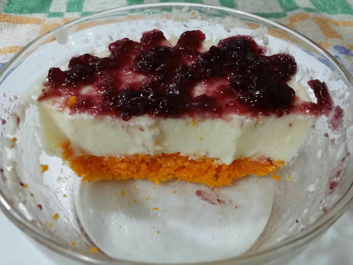 Tarta de queso con base de Risketos