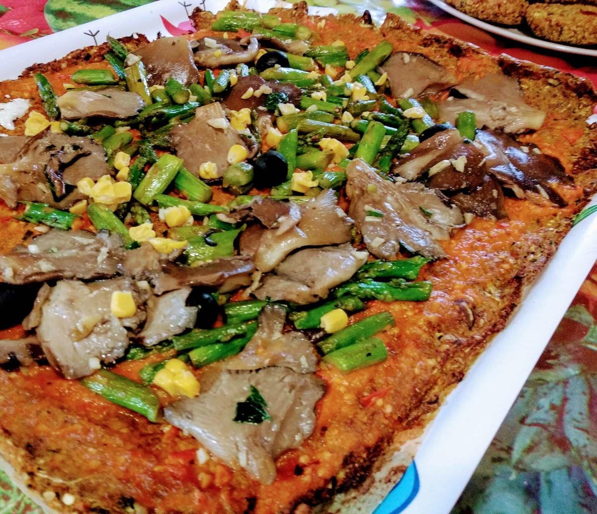 Masa de pizza de zanahoria sin gluten, ni harinas