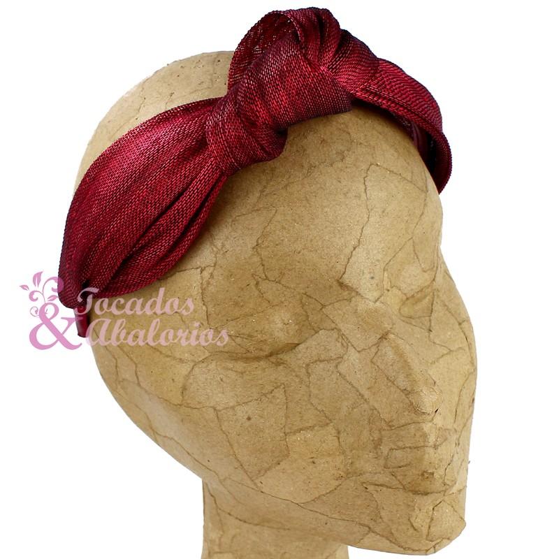 diadema turbante sinamay