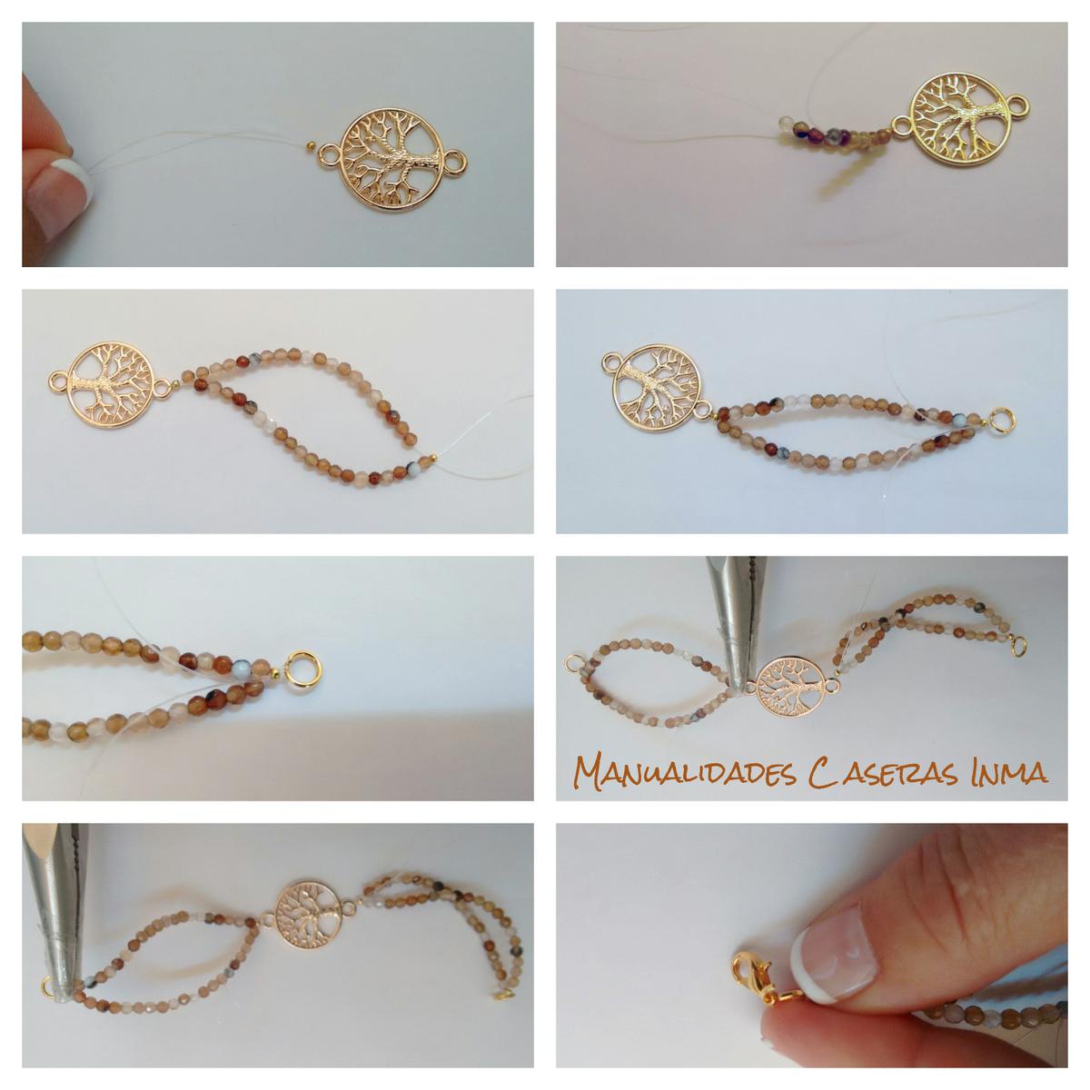 Manualidades Caseras Inma_ pulseras Arbol de la vida_ tutorial de como hacerla