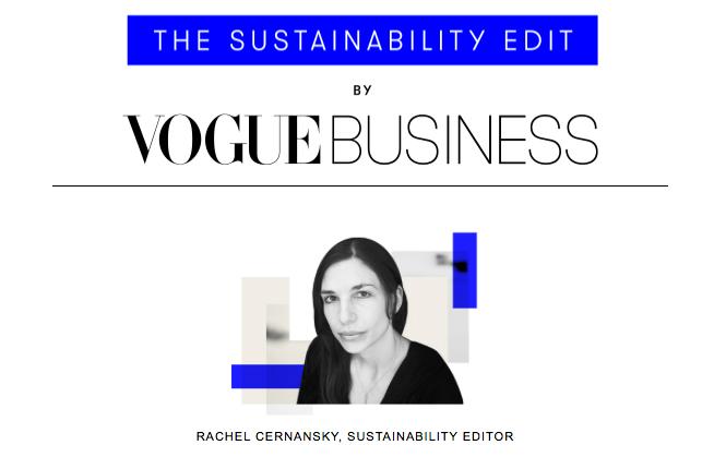 vogue sustainability fashion newsletter